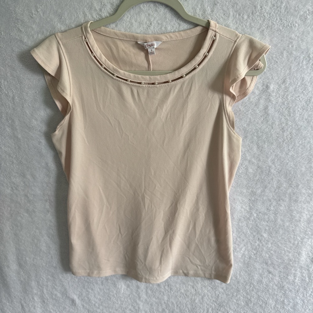 Candie's pink Ruffle Sleeve Blouse - Picture 2 of 10